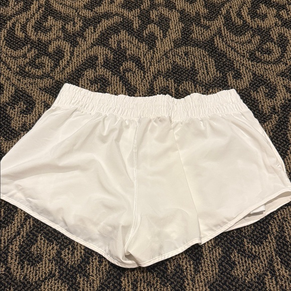 Aerie White Athletic Shorts with Elastic Waist - Picture 3 of 3